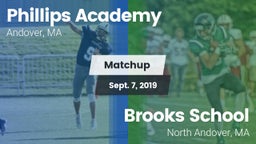Matchup: Phillips Academy vs. Brooks School 2019