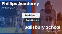 Matchup: Phillips Academy vs. Salisbury School  2019