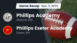 Recap: Phillips Academy vs. Phillips Exeter Academy  2019
