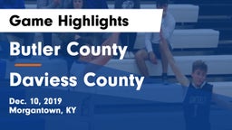 Butler County  vs Daviess County  Game Highlights - Dec. 10, 2019