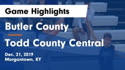 Butler County  vs Todd County Central  Game Highlights - Dec. 21, 2019