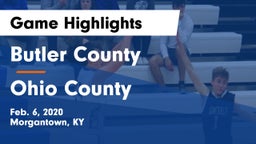 Butler County  vs Ohio County  Game Highlights - Feb. 6, 2020