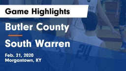 Butler County  vs South Warren  Game Highlights - Feb. 21, 2020