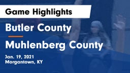Butler County  vs Muhlenberg County  Game Highlights - Jan. 19, 2021