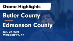 Butler County  vs Edmonson County  Game Highlights - Jan. 22, 2021