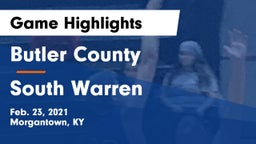 Butler County  vs South Warren  Game Highlights - Feb. 23, 2021