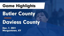 Butler County  vs Daviess County  Game Highlights - Dec. 7, 2021