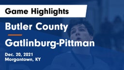 Butler County  vs Gatlinburg-Pittman  Game Highlights - Dec. 20, 2021