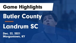 Butler County  vs Landrum SC Game Highlights - Dec. 22, 2021