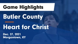 Butler County  vs Heart for Christ Game Highlights - Dec. 27, 2021