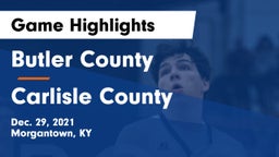 Butler County  vs Carlisle County  Game Highlights - Dec. 29, 2021