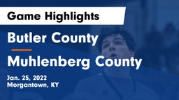 Butler County  vs Muhlenberg County  Game Highlights - Jan. 25, 2022