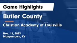 Butler County  vs Christian Academy of Louisville Game Highlights - Nov. 11, 2023