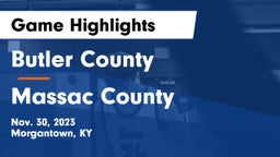 Butler County  vs Massac County  Game Highlights - Nov. 30, 2023