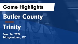 Butler County  vs Trinity  Game Highlights - Jan. 26, 2024