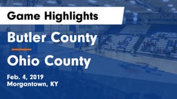 Butler County  vs Ohio County Game Highlights - Feb. 4, 2019