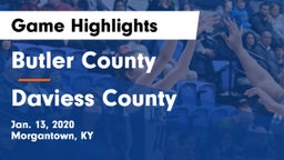Butler County  vs Daviess County Game Highlights - Jan. 13, 2020
