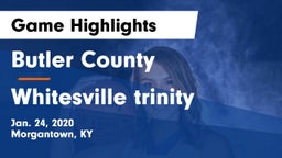 Butler County  vs Whitesville trinity Game Highlights - Jan. 24, 2020