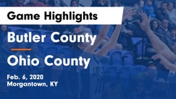 Butler County  vs Ohio County Game Highlights - Feb. 6, 2020