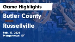 Butler County  vs Russellville Game Highlights - Feb. 17, 2020