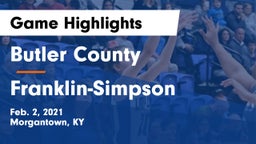 Butler County  vs Franklin-Simpson  Game Highlights - Feb. 2, 2021