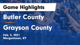 Butler County  vs Grayson County  Game Highlights - Feb. 5, 2021