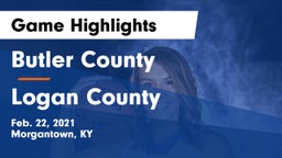 Butler County  vs Logan County  Game Highlights - Feb. 22, 2021