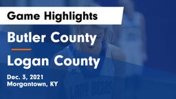 Butler County  vs Logan County  Game Highlights - Dec. 3, 2021