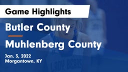 Butler County  vs Muhlenberg County  Game Highlights - Jan. 3, 2022