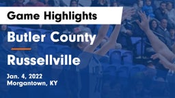 Butler County  vs Russellville  Game Highlights - Jan. 4, 2022