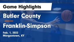 Butler County  vs Franklin-Simpson  Game Highlights - Feb. 1, 2022