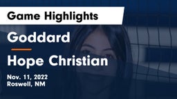 Goddard  vs Hope Christian  Game Highlights - Nov. 11, 2022