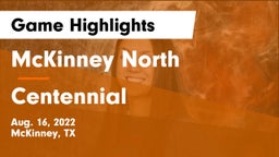 McKinney North  vs Centennial  Game Highlights - Aug. 16, 2022