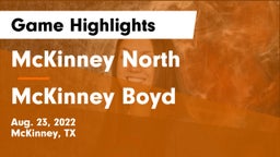 McKinney North  vs McKinney Boyd  Game Highlights - Aug. 23, 2022