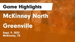 McKinney North  vs Greenville  Game Highlights - Sept. 9, 2022
