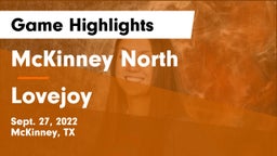 McKinney North  vs Lovejoy  Game Highlights - Sept. 27, 2022
