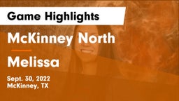 McKinney North  vs Melissa  Game Highlights - Sept. 30, 2022