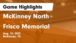 McKinney North  vs Frisco Memorial  Game Highlights - Aug. 19, 2023