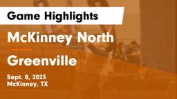 McKinney North  vs Greenville  Game Highlights - Sept. 8, 2023