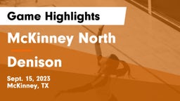 McKinney North  vs Denison  Game Highlights - Sept. 15, 2023