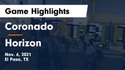 Coronado  vs Horizon  Game Highlights - Nov. 6, 2021