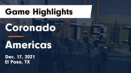 Coronado  vs Americas  Game Highlights - Dec. 17, 2021