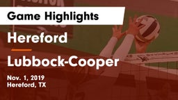 Hereford  vs Lubbock-Cooper  Game Highlights - Nov. 1, 2019