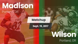 Matchup: Madison  vs. Wilson  2017