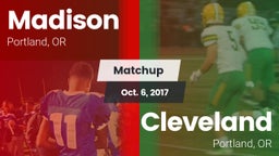 Matchup: Madison  vs. Cleveland  2017