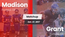Matchup: Madison  vs. Grant  2017