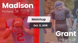 Matchup: Madison  vs. Grant  2018