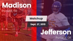 Matchup: Madison  vs. Jefferson  2019