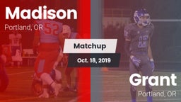 Matchup: Madison  vs. Grant  2019