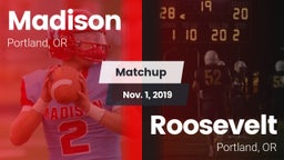 Matchup: Madison  vs. Roosevelt  2019